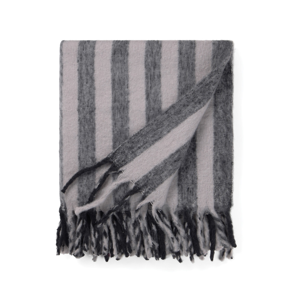 VINGA Lioro Decke aus GRS Wollmischung - grau (± PMS Grey)
