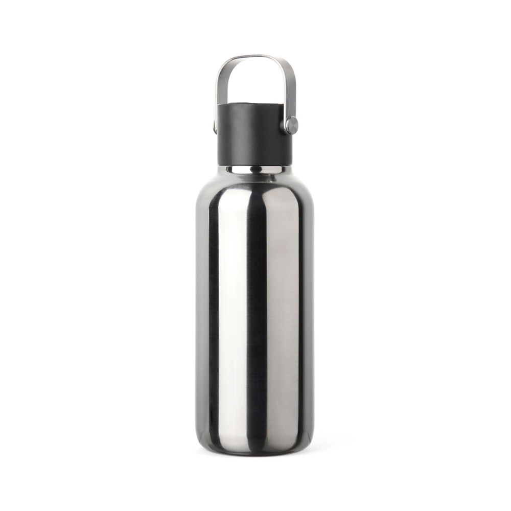 VINGA Cael RCS Stainless-Steel Trinkflasche 600ml - Silbergrau (± PMS silver grey)
