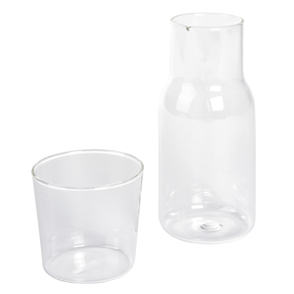 CALMY - Glaskaraffe mit Trinkglas