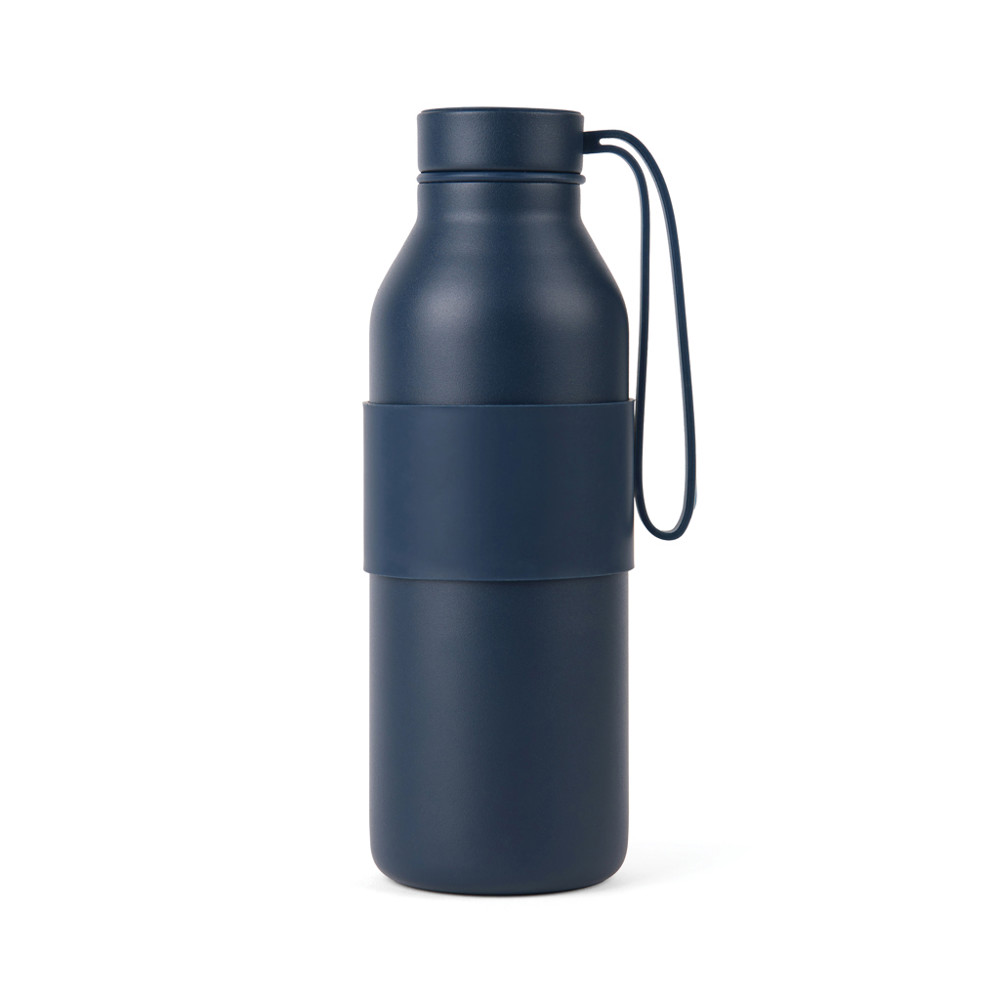 VINGA Niro RCS Stainless-Steel Sling Flasche 500ml - navy blau (± PMS 2377 C)