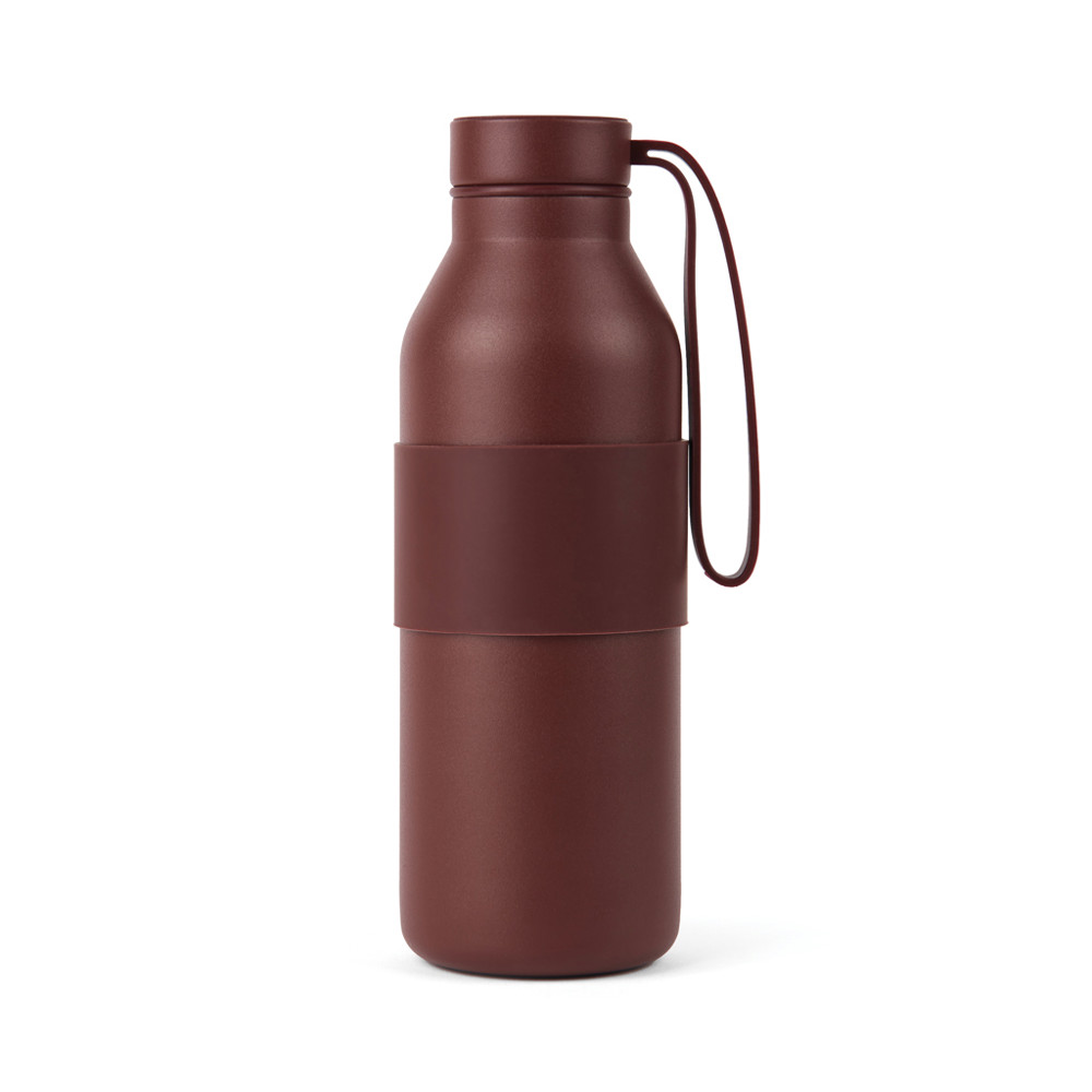 VINGA Niro RCS Stainless-Steel Sling Flasche 500ml - burgunderrot (± PMS 7631U)