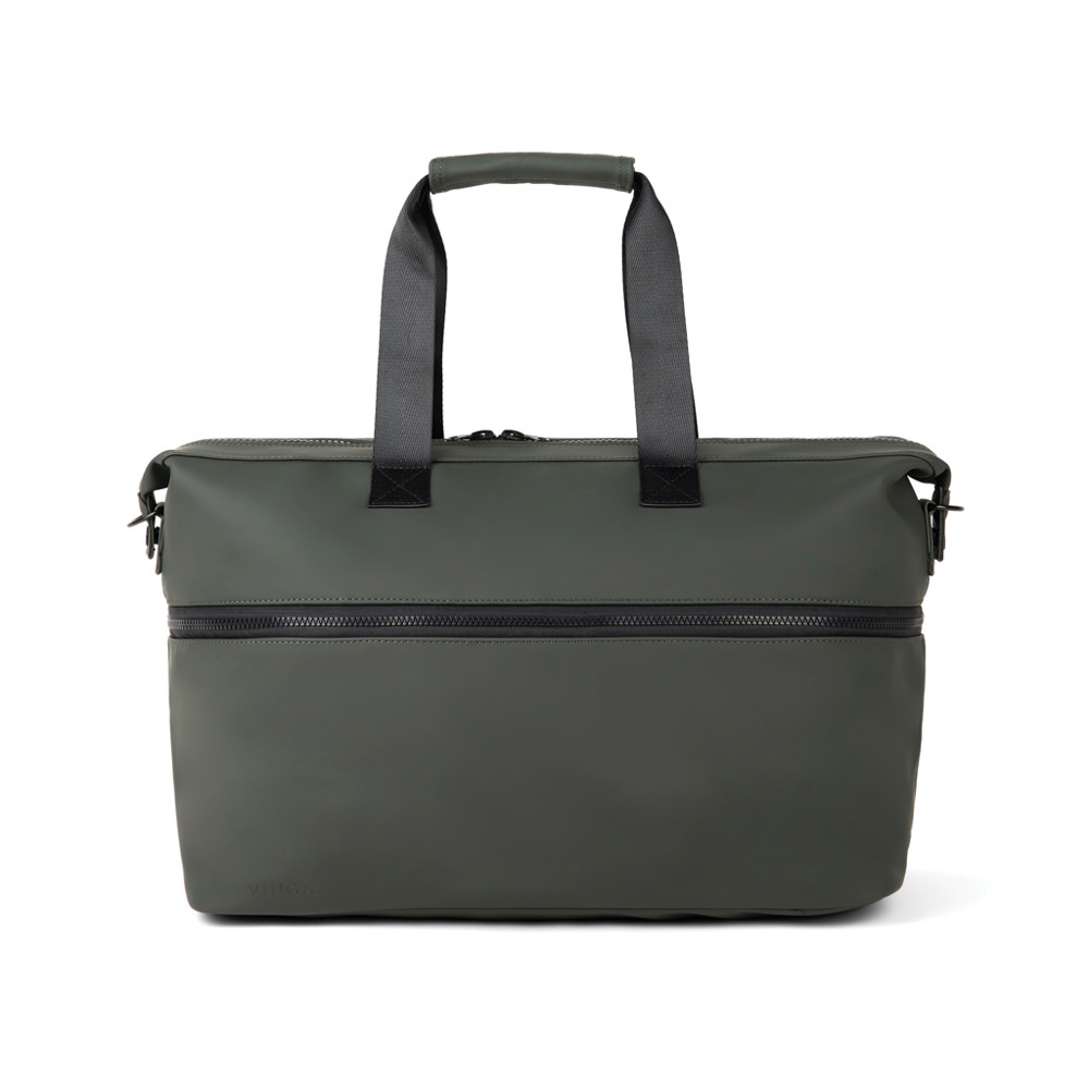 VINGA Baltimore RCS – erweiterbare Wochenendtasche - grün (± PMS 19-0414 TPG)